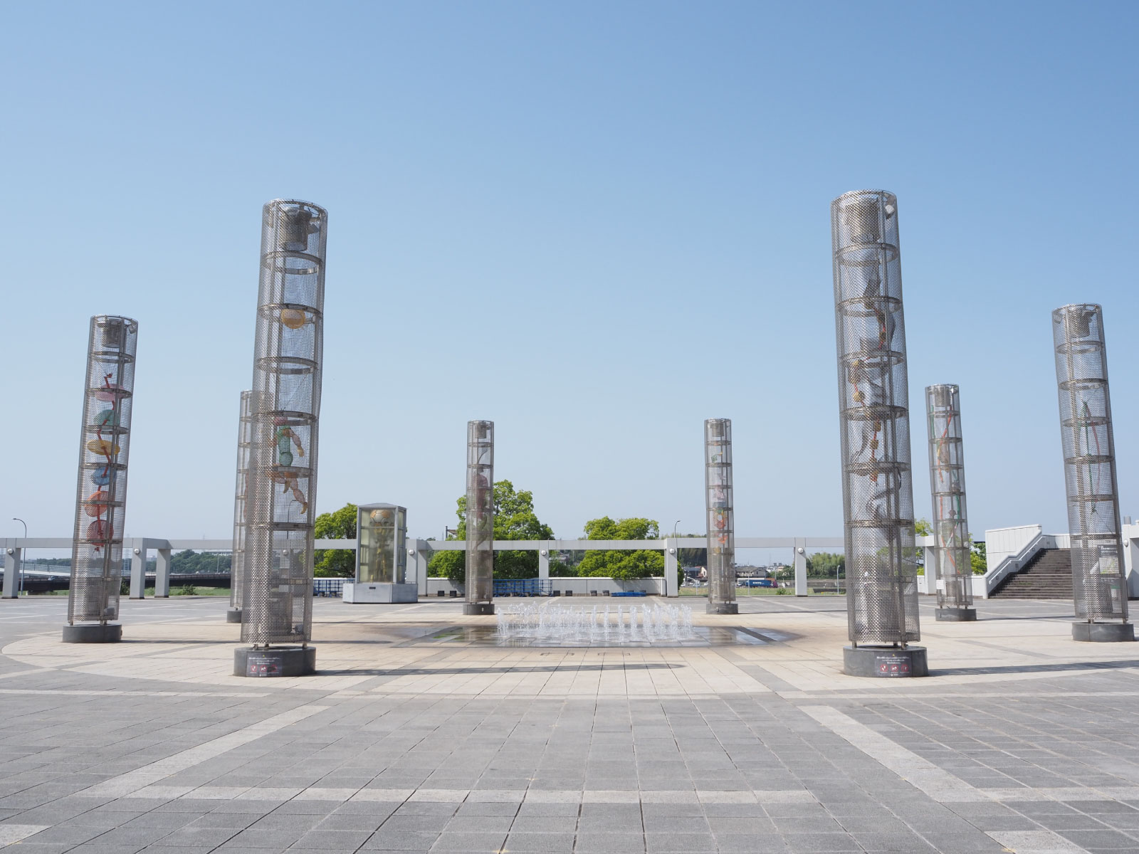 噴水広場はとても広々