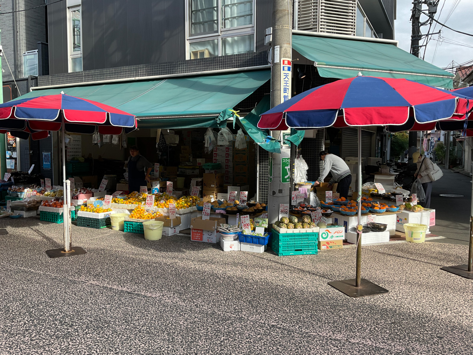 果物の品質に特にこだわっているという五十貝青果店