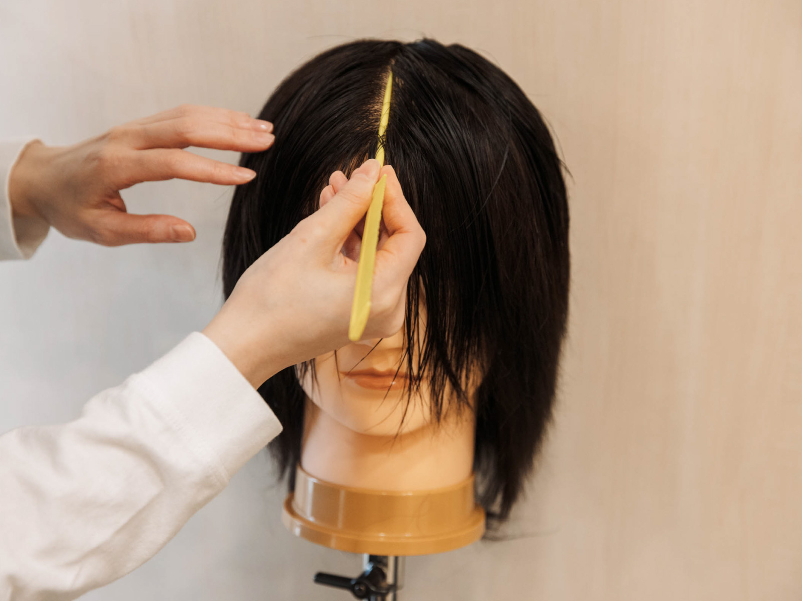 テールコームを使って微調整
